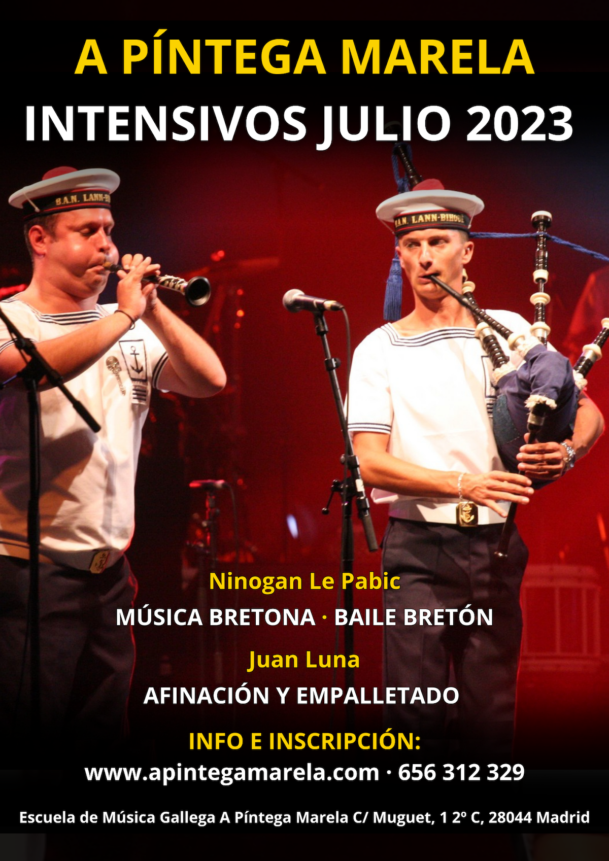 Cursos intensivos de verano A Píntega Marela Pintesummer julio 2023